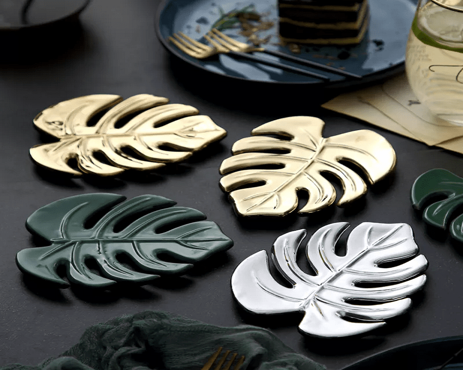 Ceramic Monstera Leaf Coaster