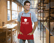 Promotional Bib Apron - Bayside Utility Two-Pocket 25"