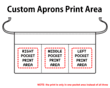 Custom Waist Aprons - Big Accessories APR50 Three-Pocket 10"