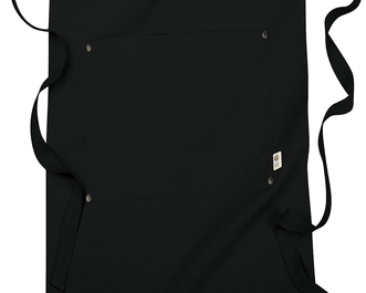 Custom Eco Bib Aprons - Econscious Two-Pocket with Brass Rivets 30"