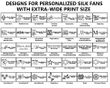 Personalized Silk Fans - Front Print