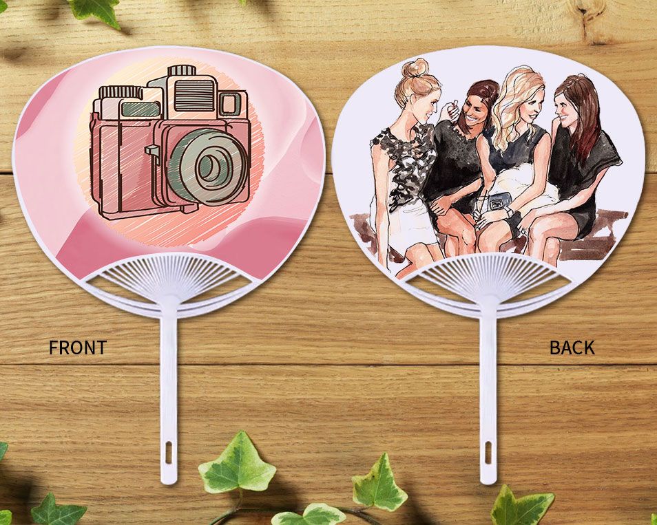 Custom Printed Plastic Advertising Hand Fans