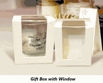 Custom Printed Clear Candle Favors