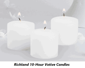 Custom Printed Clear Candle Favors