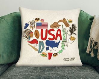 18" x 18" Custom Printed Pillow Case (Full Color)