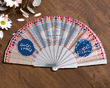 Personalized Clacking Plastic Handle Spanish Fan (Full Color)