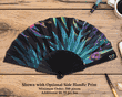 Personalized Clacking Plastic Handle Spanish Fan (Full Color)
