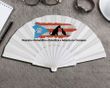 Personalized Clacking Plastic Handle Spanish Fan (Full Color)