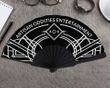 Personalized Clacking Plastic Handle Spanish Fan (Full Color)