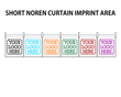 Custom Printed Short Noren