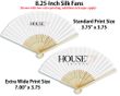 Personalized Silk Fans - Front Print