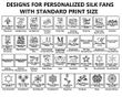 Personalized Silk Fans - Front Print