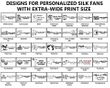 Personalized Silk Fans - Front Print