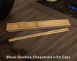 Bamboo Chopsticks with Bamboo Case (Blank)