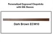 Engraved Chopsticks with Silk Sleeves (Set of 6 pairs)