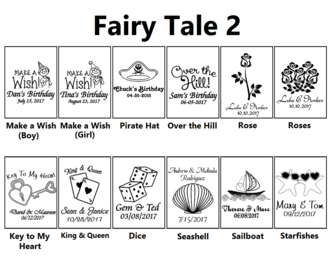 Fairy Tale Personalized Clear Candle Favors