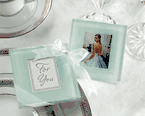 Forever Photo Frosted Glass Coasters (Set of 2)