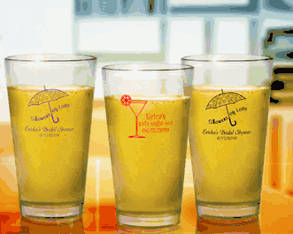 Sweet 16 Personalized Pint Glasses