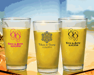 Sweet 16 Personalized Pint Glasses