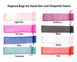 Organza Bags for Hand Fans and Chopsticks Favors (Set of 10)