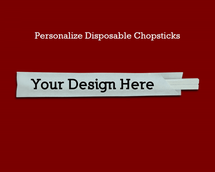 Personalize Disposable Chopsticks