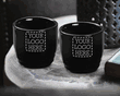 1.5 oz. Personalized Black Sake Cups
