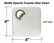 Personalized Bottle Opener Coaster