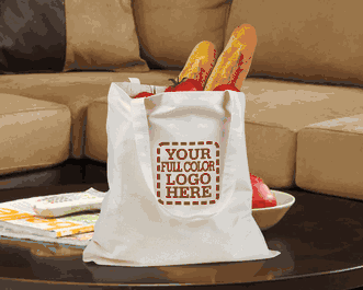 Personalized Canvas Bags - BAGedge 6 oz. Promo Tote (Full Color)
