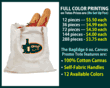 Personalized Canvas Bags - BAGedge 6 oz. Promo Tote (Full Color)
