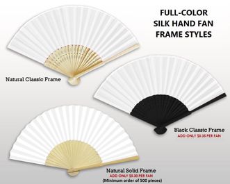 Personalized Double-Sided Printing Paper Fan (Full Color)