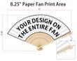 Personalized Double-Sided Printing Paper Fan (Full Color)