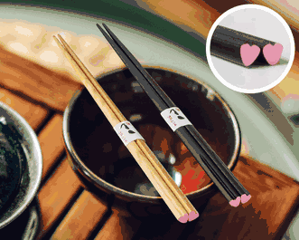 Personalized Engraved Heart Chopsticks