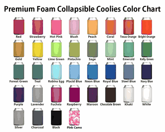 Personalized Premium Foam Collapsible Coolies