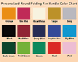 Personalized Round Folding Paper Fan with Plastic Handle (2-Sided Full Color)