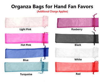Personalized Silk Fans with Front Print