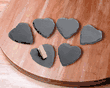 Slate Ornaments with Clip (Set of 6)