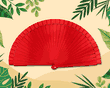 Solid Color Spanish Hand Fans