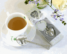 "Tea Time" Personalized Heart Tea Infuser in Tea-Time Gift Box