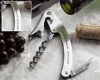 Personalized Steel 3-Function Corkscrew Wine Key