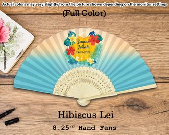 Personalized Wedding Silk Fans