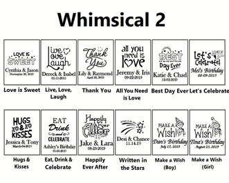 Whimsical Personalized 9 oz. Stemless Wine Glasses