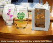 Whimsical Personalized 9 oz. Stemless Wine Glasses
