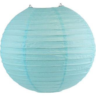 14" Sky Blue Paper Lantern