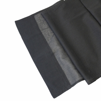 CLEARANCE Cotton Viole Table Runner Black Tie
