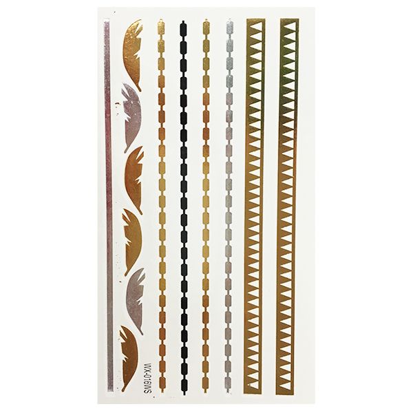 Metallic Flash Tattoos Design 016WS