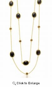 Rock Crystal Oval Shape Smokey Quartz Sparkle by the Yard Neclace