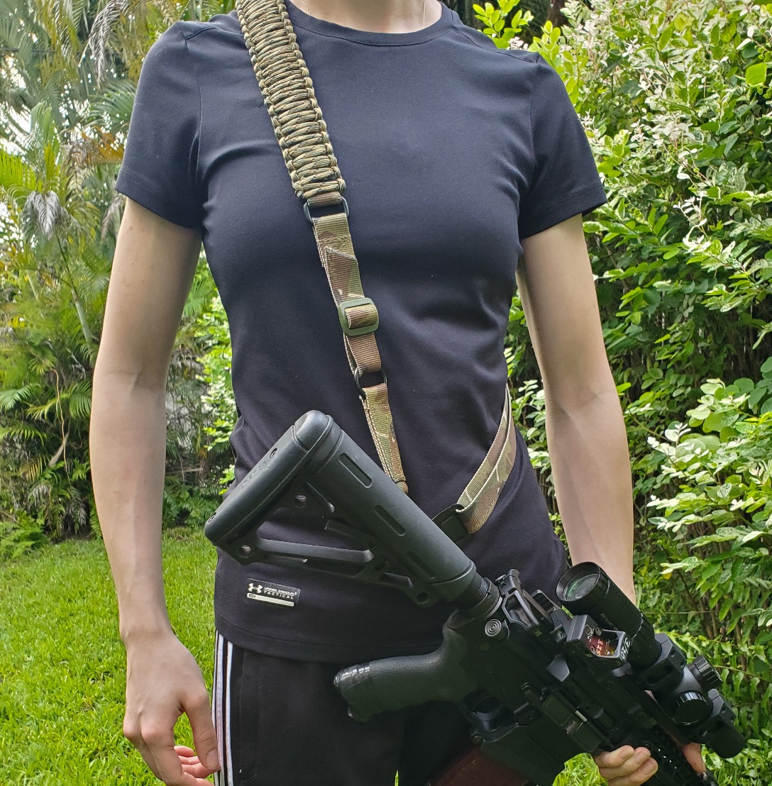 Paracord Hybrid 2 and 1 Point Rifle Sling