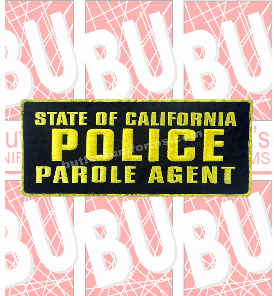 Back Patch - CA PAROLE AGENT 4"X10"