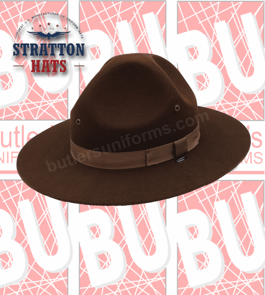 Campaign Style Felt Hat F40 (Oklahoma Brown)