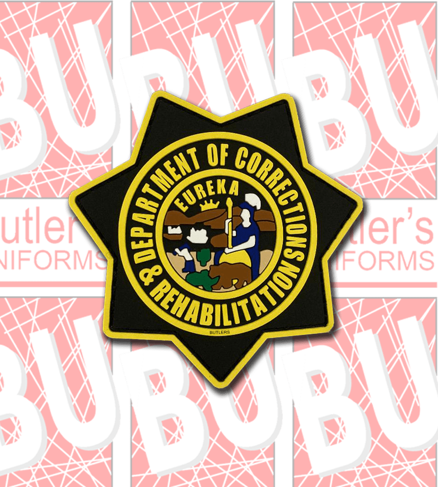 CDCR PVC Velcro Patch